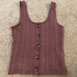 Pink Striped Tank Top